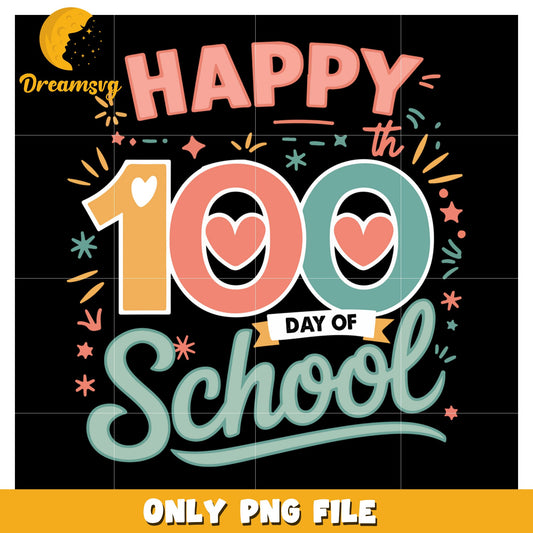 100th Day of School PNG Design