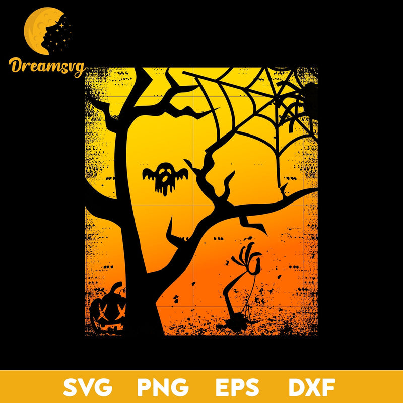 Scary night svg, Halloween svg, png, dxf, eps digital file.