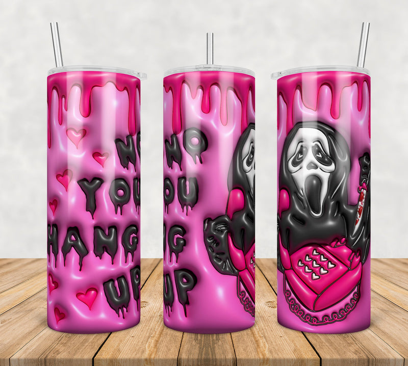 Ghostface Horror Inflated 3D Tumbler Wrap Png, SG100723102