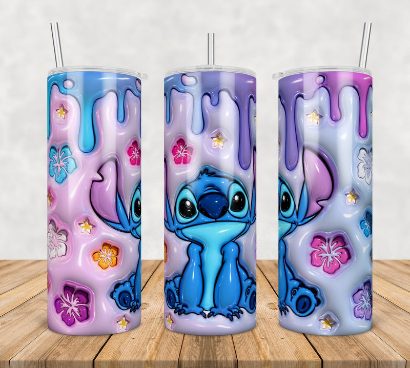 Stitch Inflated 3D Tumbler Wrap Png, SG100723109