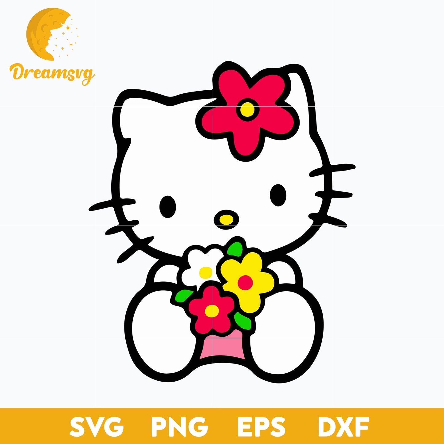 Hello Kitty Svg, Hello kitty characters, Hello Kitty cartoon svg, Cartoon svg, png, dxf, eps digital file