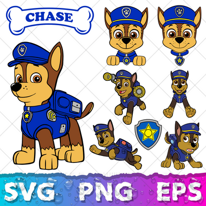 Paw Patrol SVG Bundle, Paw Patrol Clipart Paw Patrol Alphabet, Silhouette Svg Cut Files, Png Digital Bundle