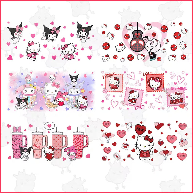 10+ hello kitty Valentine Glass Can Wrap Bundle png