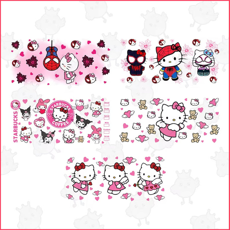 10+ hello kitty Valentine Glass Can Wrap Bundle png