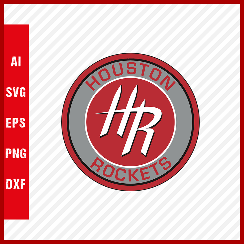 NBA Houston Rockets Logo Svg Cut Files Basketball Clipart