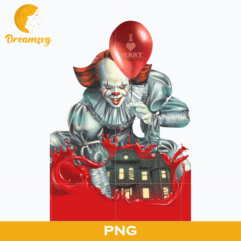 Pennywise Clown PNG, Pennywise Clown Halloween, It Png, Scary Halloween, Horror Characters, Halloween svg, png digital file.