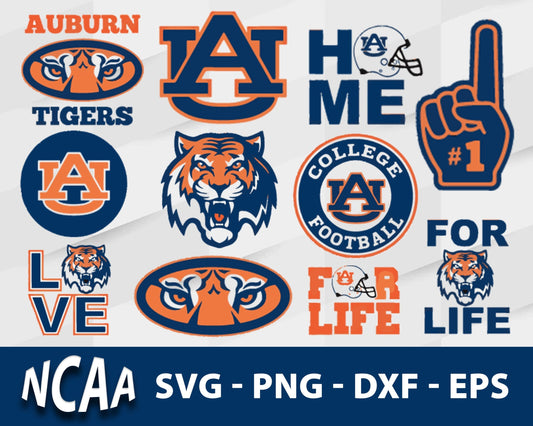 Auburn Tigers Svg Bundle, Auburn Tigers Svg, Sport Svg, Ncaa Svg, Png, Dxf, Eps Digital file.