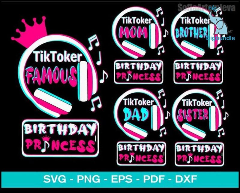 1100+ TikTok Svg Bundle 2.0, Bundle svg, eps, png, dxf