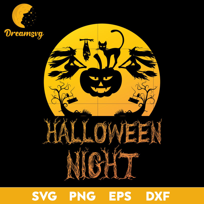 Haloween Night svg, Halloween svg, png, dxf, eps digital file.