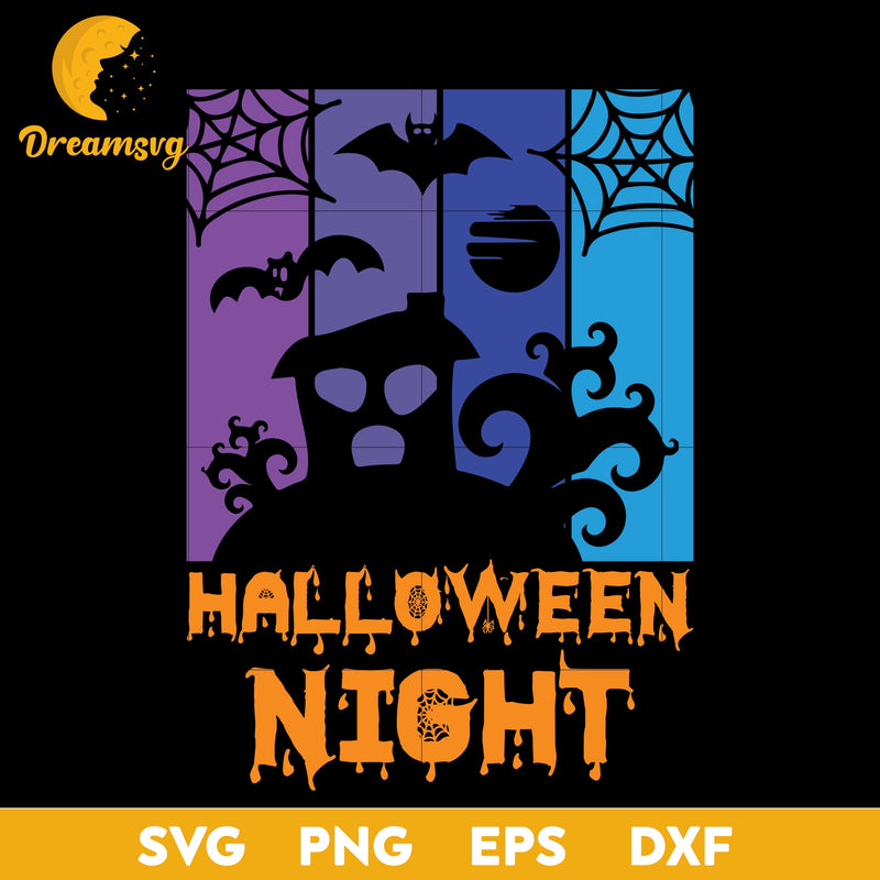 Haloween Night svg, Halloween svg, png, dxf, eps digital file.