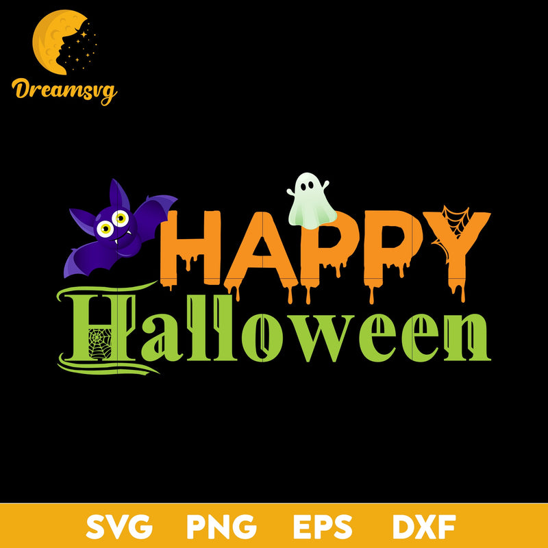 Happy halloween svg, Halloween svg, png, dxf, eps digital file.