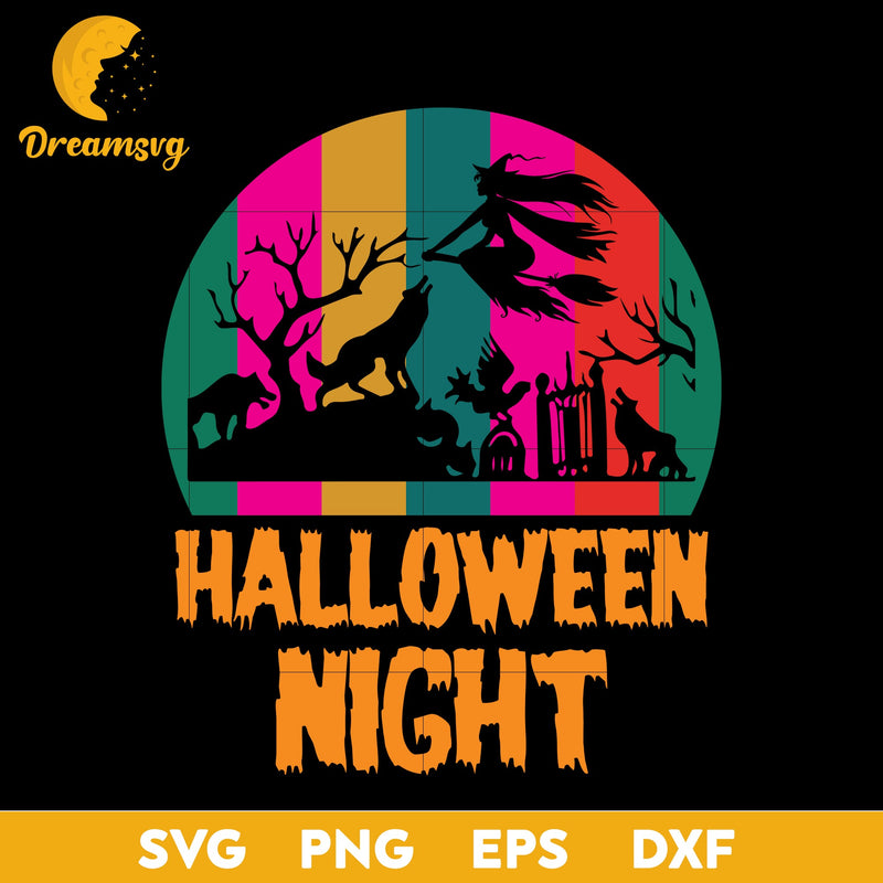 Haloween Night svg, Halloween svg, png, dxf, eps digital file.