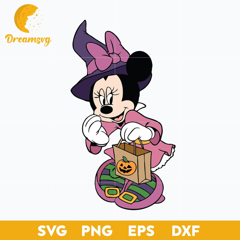 Minnie Mouse Halloween Svg,  Minnie Halloween Svg,  Minnie Svg, Halloween Svg, png, dxf, eps digital file.