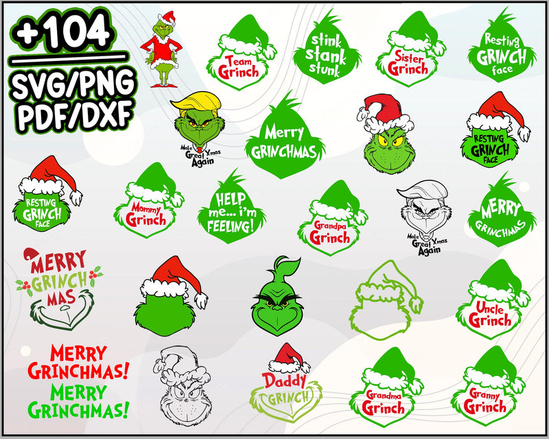 Grinch Bundle SVG, Grinchmas svg