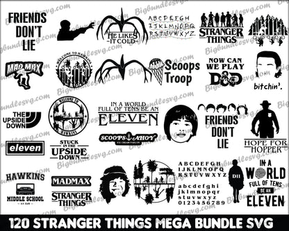 620+ Stranger Things SVG Bundle, Hellfire Club Svg, Stranger Things PNG Bundle