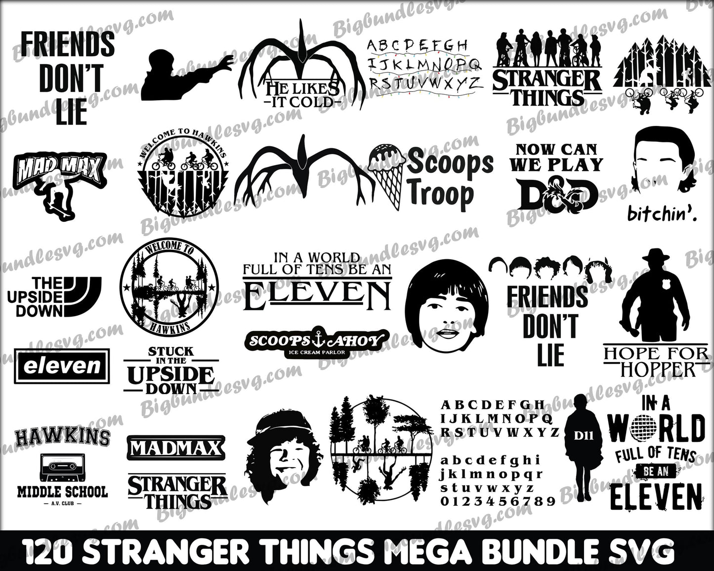 500+ Stranger Things SVG Bundle, Hellfire Club Svg, Stranger Things PNG Bundle, Stranger Things Bundle, Stranger Things Cut Files, Stranger Things Prints