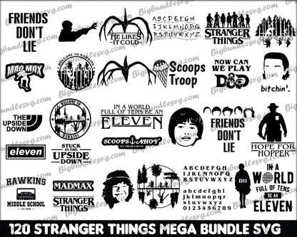 500+ Stranger Things SVG Bundle, Hellfire Club Svg, Stranger Things PNG Bundle, Stranger Things Bundle, Stranger Things Cut Files, Stranger Things Prints