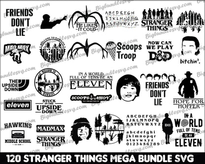 Ultimate bundle Stranger Things SVG Bundle, Hellfire Club Svg