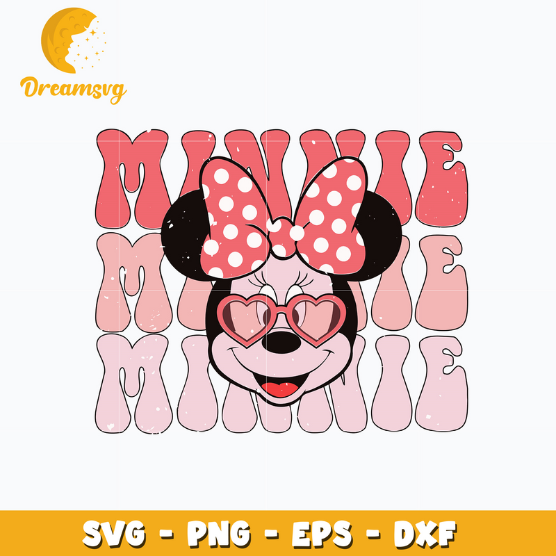 Minnie mouse love valentine day Svg