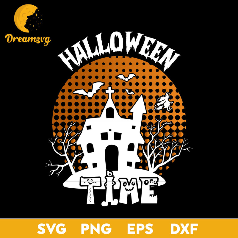 Halloween time svg, Halloween svg, png, dxf, eps digital file.