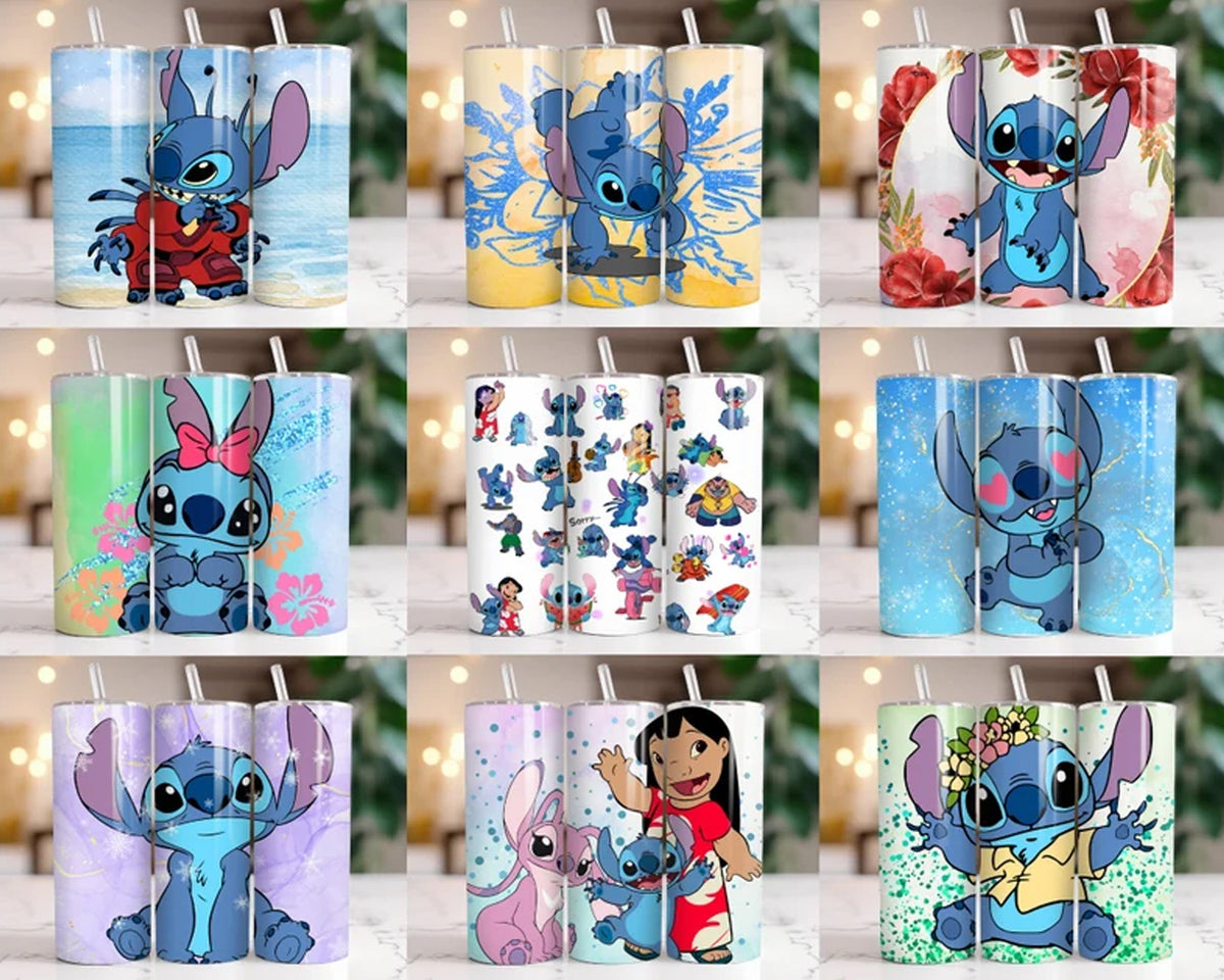 130+ Stitch Tumbler Wrap Bundle, Stitch Tumbler Wrap, Instant download