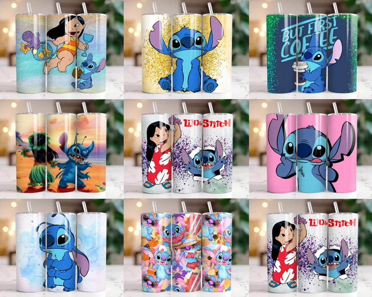130+ Stitch Tumbler Wrap Bundle, Stitch Tumbler Wrap, Instant download