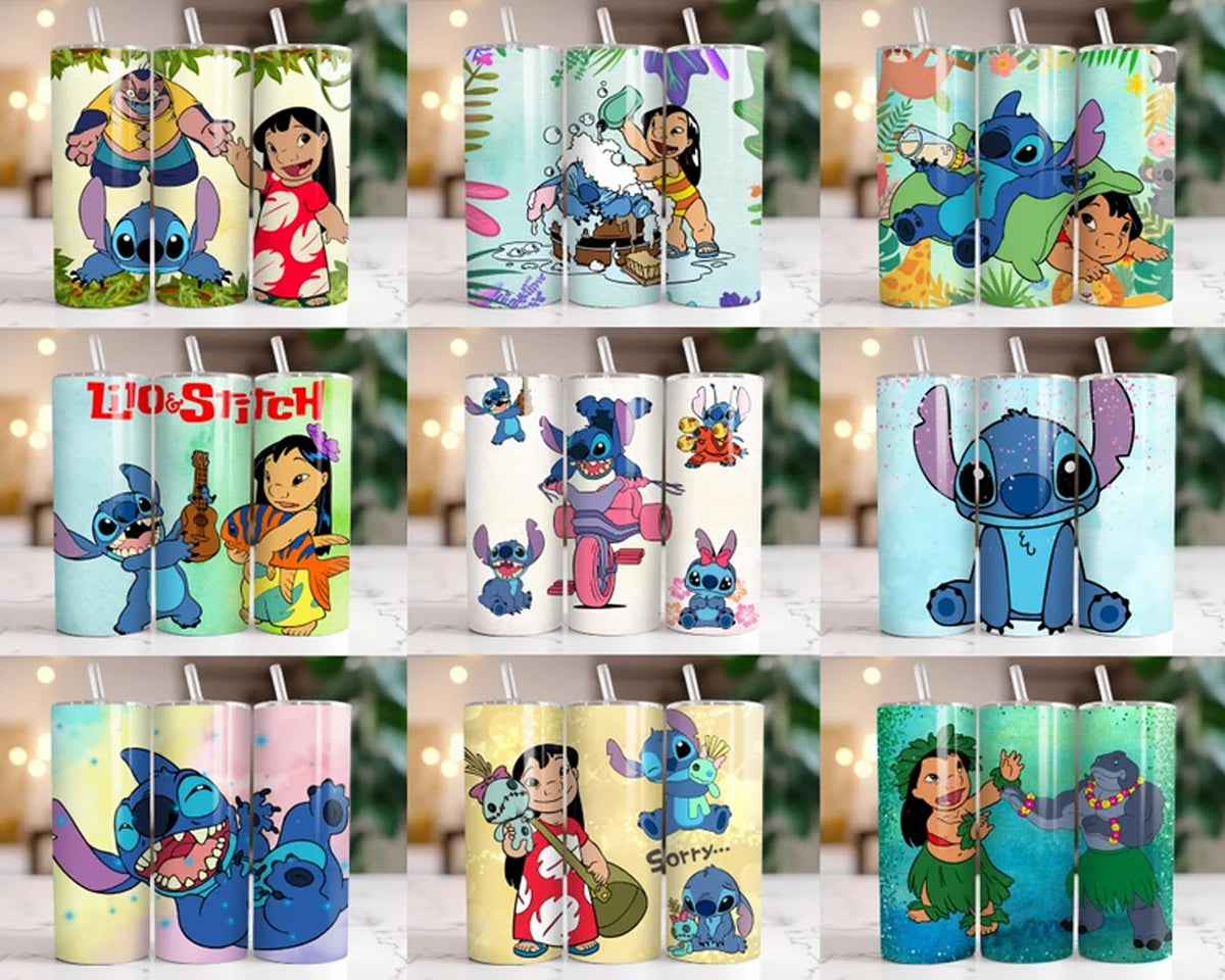 130+ Stitch Tumbler Wrap Bundle, Stitch Tumbler Wrap, Instant download