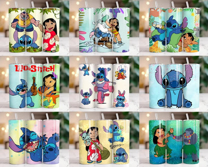 130+ Stitch Tumbler Wrap Bundle, Stitch Tumbler Wrap, Instant download