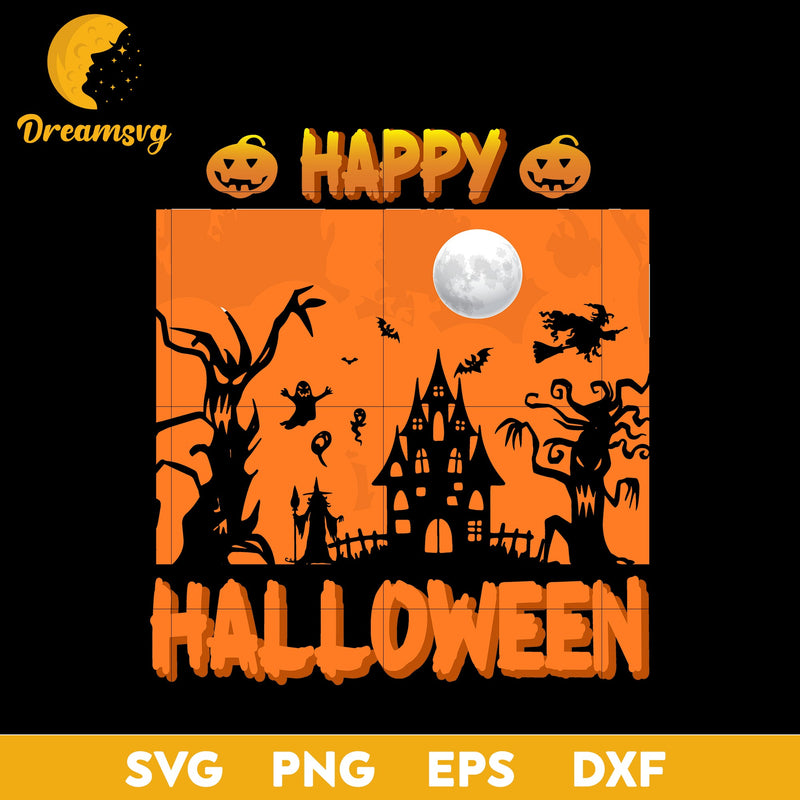 Happy halloween svg, Halloween svg, png, dxf, eps digital file.