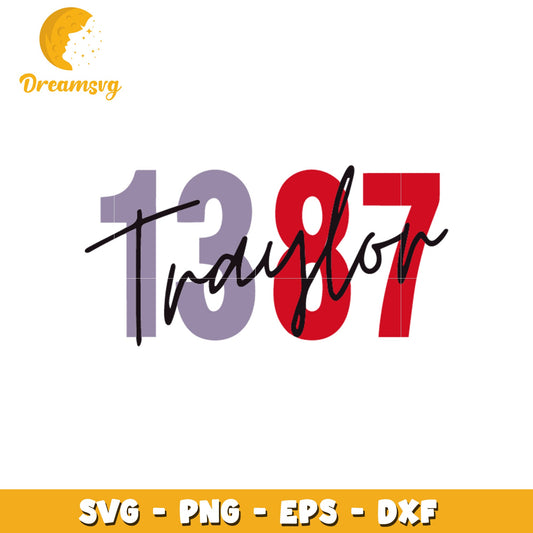 1387 traylor font design svg, taylor swift svg, font design svg