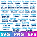 Baby Shark SVG Bundle Baby Shark Birthday Clipart Baby Shark Font Alphabet Svg Cut Files Png Digital Bundle
