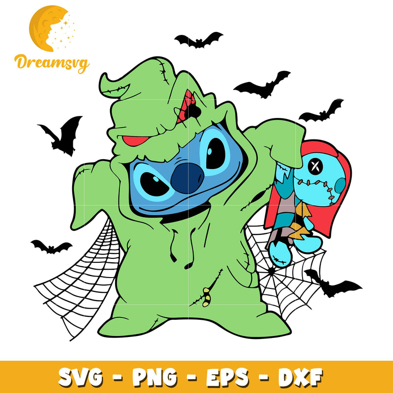 Stitch Oogie Boogie svg, Halloween svg