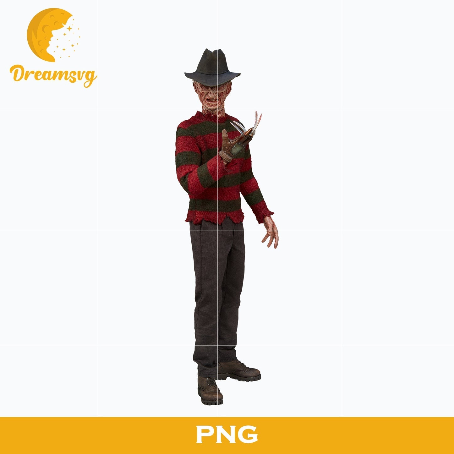 Freddy Krueger PNG, Freddy Krueger Halloween, Scary Halloween, Horror Characters, Halloween svg, png digital file.