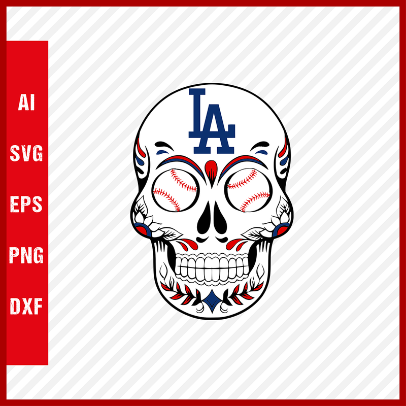 Los Angeles Dodgers Logo MLB Svg Cut Files Baseball Clipart