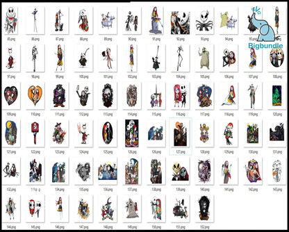 150+ Nightmare Before Christmas PNG Mega Bundle