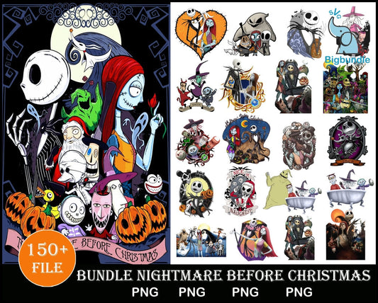 150+ Nightmare Before Christmas PNG Mega Bundle