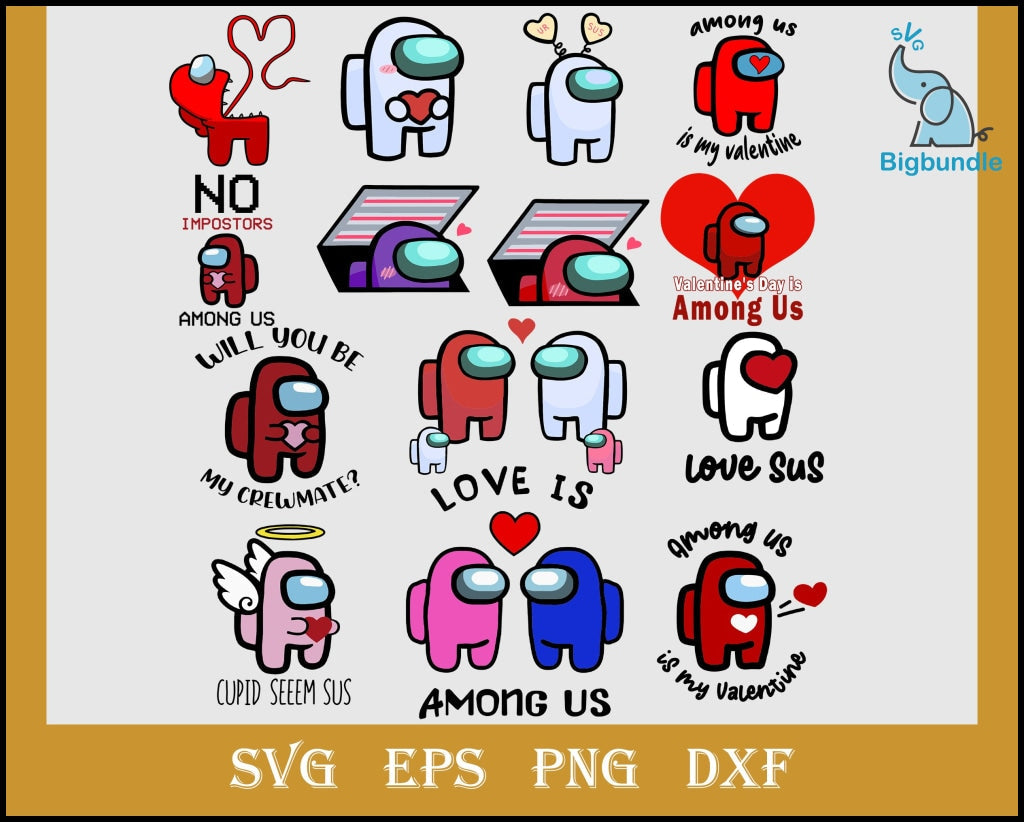 1500+ FILES Among Us SVG Bundle, Among Us Vector SVG, Among Us Game Svg, svg, eps, png, dxf, ai