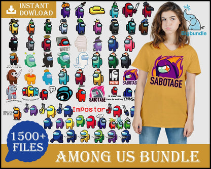 1500+ FILES Among Us SVG Bundle, Among Us Vector SVG, Among Us Game Svg, svg, eps, png, dxf, ai