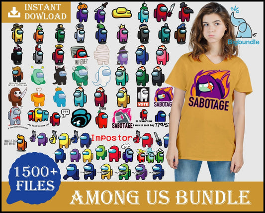 1500+ FILES Among Us SVG Bundle, Among Us Vector SVG, Among Us Game Svg, svg, eps, png, dxf, ai
