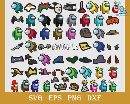1500+ FILES Among Us SVG Bundle, Among Us Vector SVG, Among Us Game Svg, svg, eps, png, dxf, ai