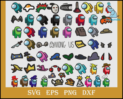 1500+ FILES Among Us SVG Bundle, Among Us Vector SVG, Among Us Game Svg, svg, eps, png, dxf, ai
