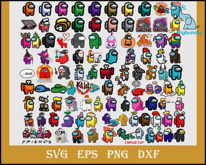 1500+ FILES Among Us SVG Bundle, Among Us Vector SVG, Among Us Game Svg, svg, eps, png, dxf, ai