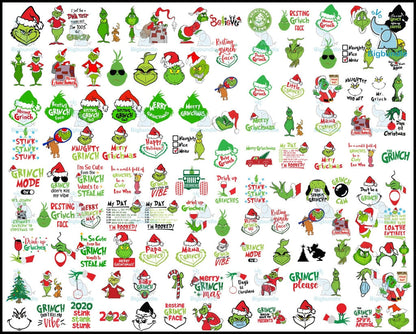 1500+ Grinch Bundle SVG, Grinch SVG, Grinch Cutting Image, Christmas Grinch svg
