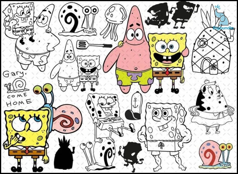 1500+ Spongebob Svg Bundle, Spongebob Png, Spongebob Birthday Svg, Spongebob Clipart, Patrick Star Svg, Sandy Cheeks Svg, Plankton Svg