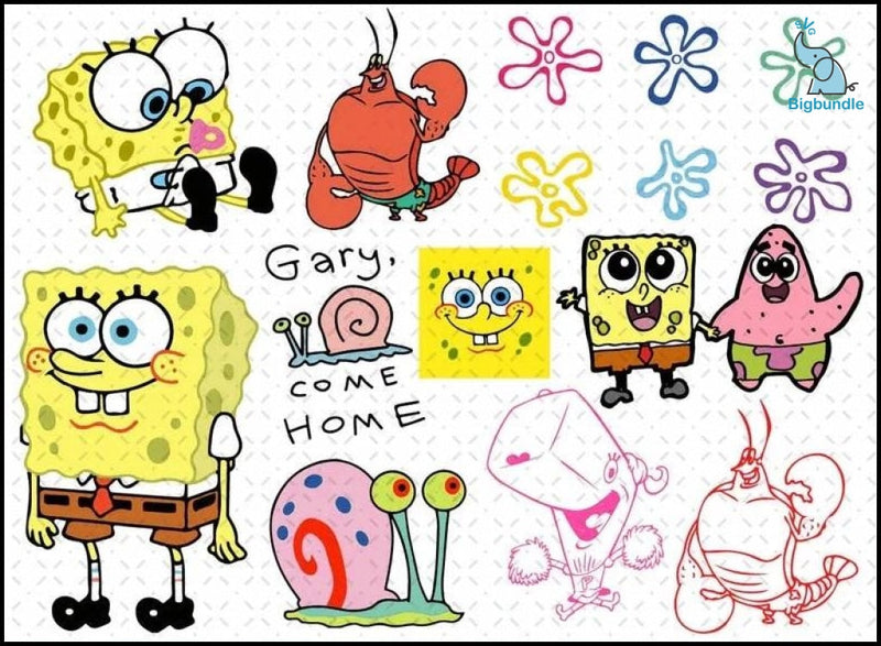 1500+ Spongebob Svg Bundle, Spongebob Png, Spongebob Birthday Svg, Spongebob Clipart, Patrick Star Svg, Sandy Cheeks Svg, Plankton Svg