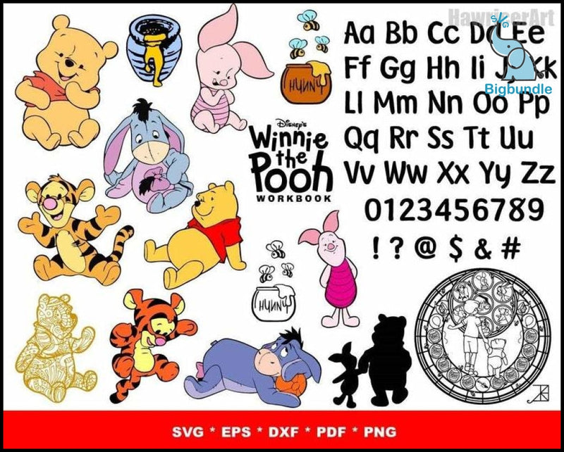 1500+ Winnie The Pooh Svg Mega Bundle 2.0, Pooh Svg