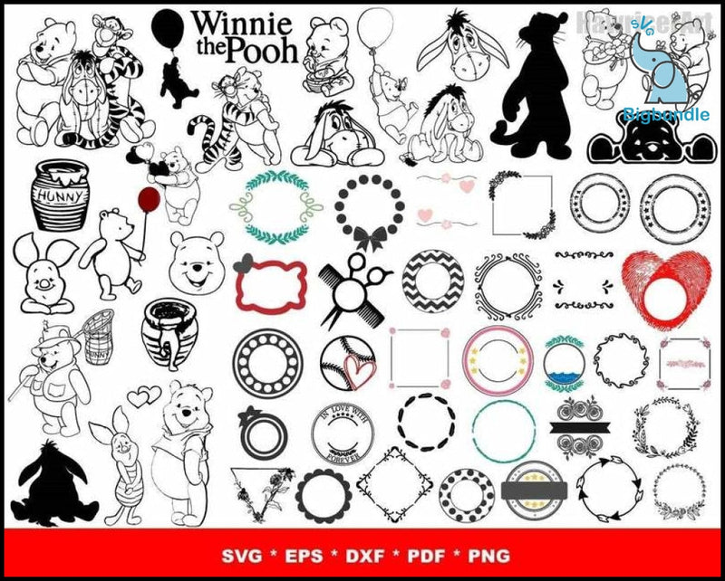 1500+ Winnie The Pooh Svg Mega Bundle 2.0, Pooh Svg