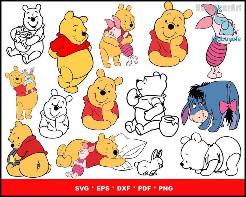 1500+ Winnie The Pooh Svg Mega Bundle 2.0, Pooh Svg