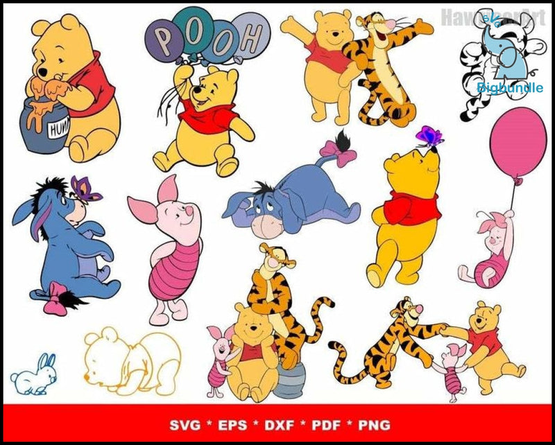 1500+ Winnie The Pooh Svg Mega Bundle 2.0, Pooh Svg