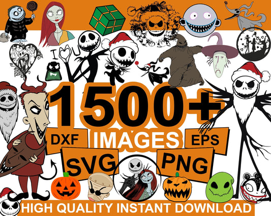 1500+ Nightmare Before Christmas SVG Mega Bundle 3.0